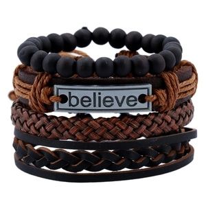 Brown Leather Layer Bracelet